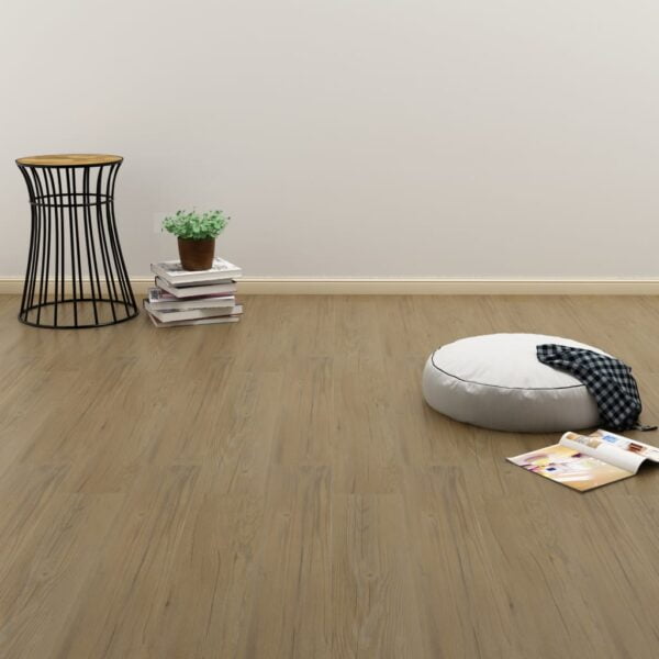 Självhäftande golvplankor 4,46 m² 3 mm PVC naturlig brun